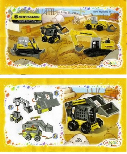 Manual Kinder Surprise UN-2-6 New Holland Bucket excavator