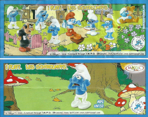 说明书 Kinder Surprise UN132 Smurfs Scared Smurf