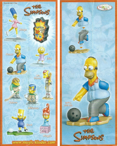 Mode d’emploi Kinder Surprise UN155 The Simpsons Homer