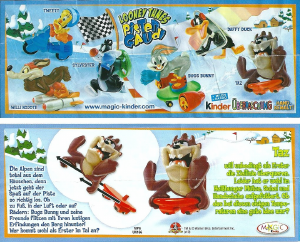 Прирачник Kinder Surprise UN166 Looney Tunes Taz