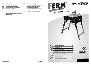 Manual FERM TSM1028 Fierăstrău de masă