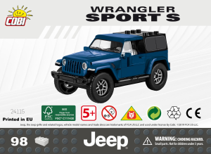 Käyttöohje Cobi set 24115 Jeep Wrangler Sport S