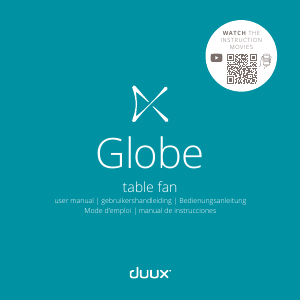 Manual Duux DXCF07 Globe Fan