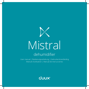 Bruksanvisning Duux DXDH01 Mistral Avfuktare