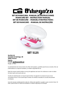 Bruksanvisning Orbegozo SET 5125 Manikyr-pedikyr set