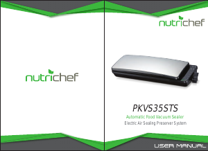 Bruksanvisning Nutrichef PKVS35STS Vakuumpackare