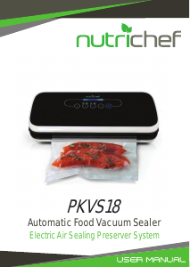 Bruksanvisning Nutrichef PKVS18SL Vakuumpackare