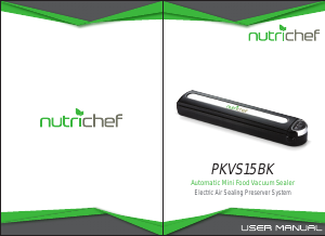 Manual Nutrichef PKVS15BK Vacuum Sealer