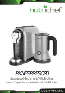 Bruksanvisning Nutrichef PKNESPRESO70 Espressomaskin