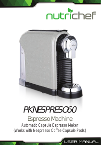 Bruksanvisning Nutrichef PKNESPRESO60 Espressomaskin