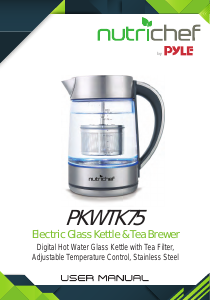 Bruksanvisning Nutrichef PKWTK75 Vattenkokare