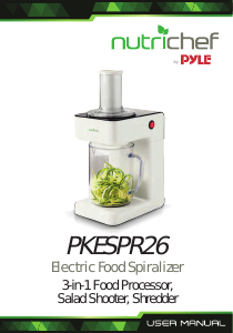 Bruksanvisning Nutrichef PKESPR26.5 Spiralskärare