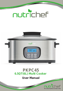 Manual Nutrichef PKPC45 Multi Cooker