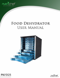 Bruksanvisning Nutrichef PKFD25 Mattorkare