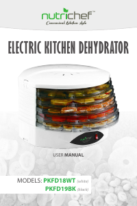 Bruksanvisning Nutrichef PKFD19BK Mattorkare