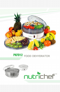 Bruksanvisning Nutrichef PKFD12 Mattorkare