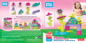 Handleiding Mega Bloks set GKX77 First Builders Lil fairies flower garden