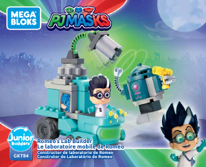 Handleiding Mega Bloks set GKT84 PJ Masks Romeos Lab Builder