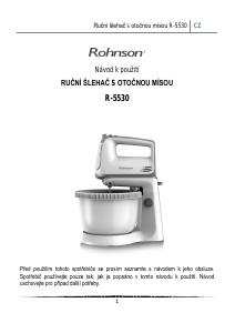 Manuál Rohnson R-5530 Stolní mixér