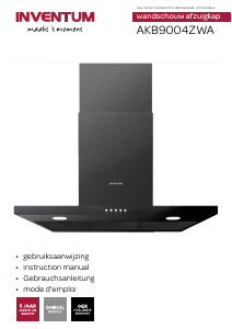 Bruksanvisning Inventum AKB9004ZWA Köksfläkt