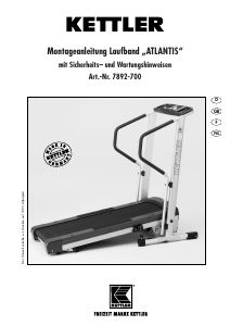 Manual Kettler Atlantis Treadmill