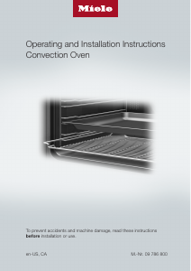 Bruksanvisning Miele H 6560 BP AM Ugn