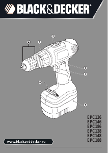 Bruksanvisning Black and Decker EPC126 Drill-skrutrekker