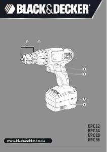 Bruksanvisning Black and Decker EPC18 Drill-skrutrekker