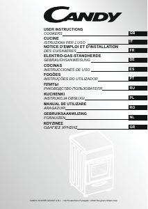 Mode d’emploi Candy CCG5140PW/1 Cuisinière