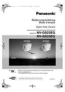 Bedienungsanleitung Panasonic NV-GS33EG Camcorder