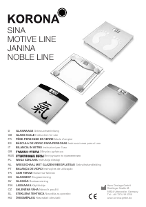 Instrukcja Korona Noble Line Waga