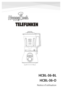 Mode d’emploi Telefunken HCBL-36-O HappyCook Blender chauffant