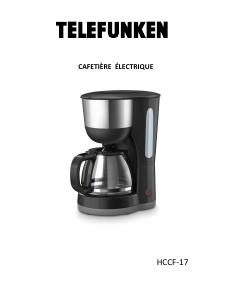 Manual Telefunken HCCF-17 Coffee Machine