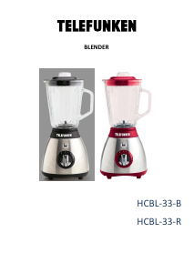 Manual Telefunken HCBL-33-R Blender