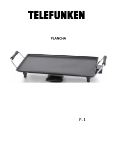 Bruksanvisning Telefunken PL1 Bordgrill