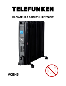 Bruksanvisning Telefunken VCBH5 Värmefläkt