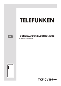 Mode d’emploi Telefunken TKFICV197++ Congélateur