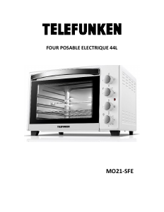 Manual de uso Telefunken MO-21SFE Horno