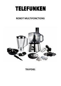 Mode d’emploi Telefunken TKVFDB1 Robot de cuisine