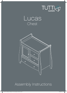 Kullanım kılavuzu Tutti Bambini Lucas Alt değiştirme masası