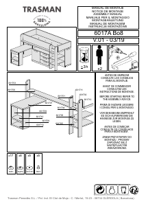 Manual Trasman Girona Estrutura de cama alta