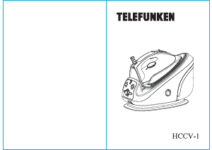Bruksanvisning Telefunken HCCV-1 Strykjärn