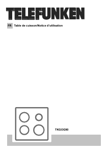 Mode d’emploi Telefunken TKGOG90 Table de cuisson