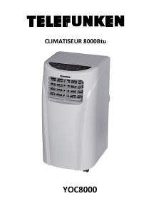 Manual Telefunken YOC8000 Air Conditioner