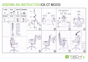 Manual Techly ICA-CT MC020 Office Chair