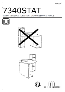 Brugsanvisning Parisot 7340STAT SetUp Skrivebord