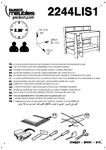 Manual Parisot 2244LIS1 Tam Tam Bunk Bed