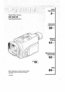 Handleiding Panasonic NV-DA1B Camcorder