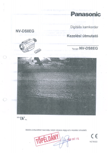 Használati útmutató Panasonic NV-DS8EG Videokamera
