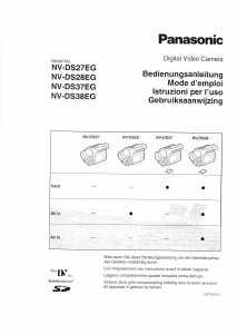 Bedienungsanleitung Panasonic NV-DS27EG Camcorder